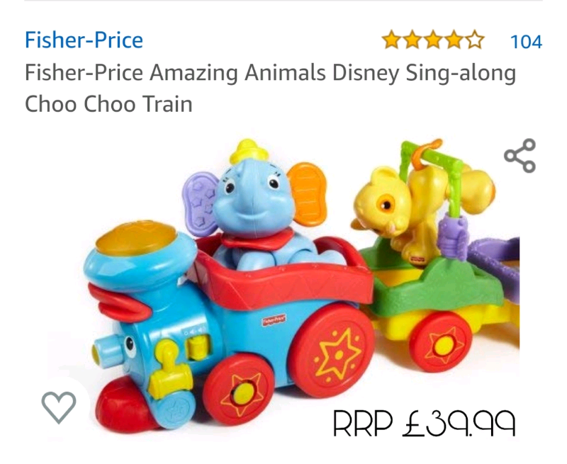 fisher price disney train